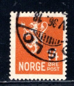 Norway #168  Used  VF    CV $6.00  ....   4570120