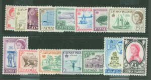 Cayman Islands #153-67 Unused Single (Complete Set)