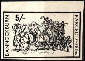 1971 Great Britain Postal Strike 5 Shillings Bannockburn Delivery Horse Carriage