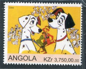 Angola 2000 DISNEY 101 Dalmatians set 1 value Perforated Mint (NH)