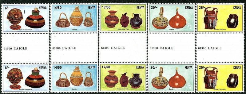 4042 - Kenya 1995 - Material Culture - MNH Set 2x + label