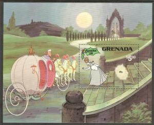 GRENADA Sc# 1072 MNH FVF Souvenir Sheet Disney Cinderella