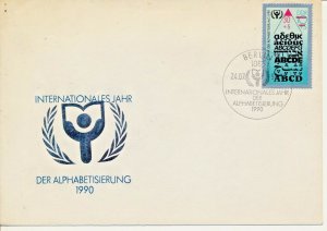 GERMANY DDR 1990 ALPHABET STAMP INCLUDES HEBREW COVER
