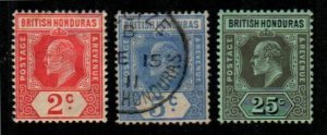 British Honduras #72-74  Mint & Used  Scott $26.25
