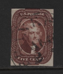 12 F-VF used  neat cancel with nice color cv $ 750 ! see pic !