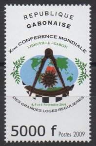 Gabon 2009 Mi. 1696 Grandes Loges régulières franc-maçons Freimaurer freemasonry