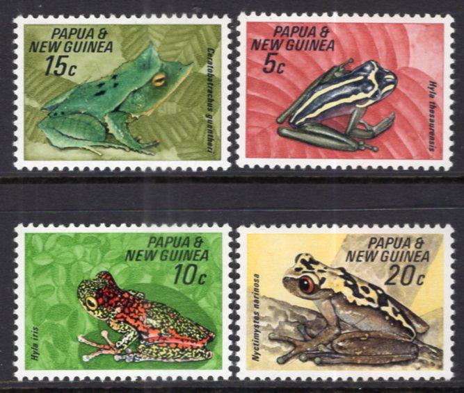 Papua New Guinea 257-260 Frogs MNH VF