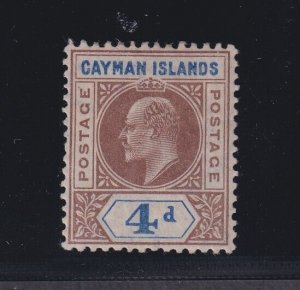 Cayman Islands, SG 13 var, MHR Slotted Frame variety