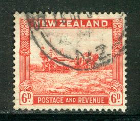 New Zealand Scott # 211, used, perf 14