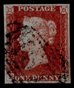 GB QV SG8, 1d red-brown PLATE 56, FINE USED. Cat £40.