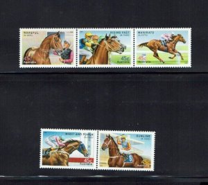 Australia: 2002,  Champion Race Horses, MNH set