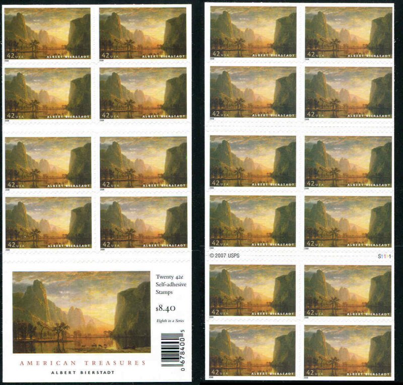 US SCOTT 4346a BOOKLET AMERICAN TREASURES 42¢ MNH Albert Bierstadt  Painter