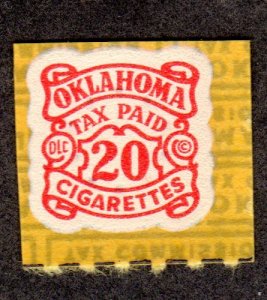 Oklahoma State Revenue, Cigarettes SRS # C46 MNH Lot 230719 -05