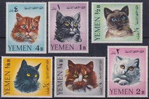 1965 Yemen Kingdom 173-178 Cats 10,00 €