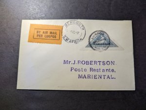1931 Dutch SWA Airmail Internal First Flight Cover FFC Rehoboth to Mariental