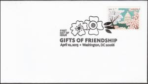 US 4983 Gifts of Friendship US Capitol Cherry Blossoms BWP FDC 2015