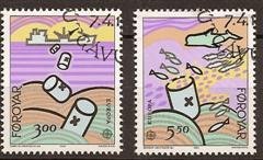 Faroe Islands - 1986 - Mi. 134-35 (CEPT) - Used - M1169