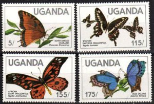 Uganda Stamp 427-430  - Butterflies