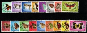 NORFOLK ISLAND SG179/95 1976-7 BUTTERFLIES AND MOTHS FINE USED