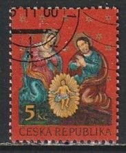 2000 Czech Rep - Sc 3136 - used VF - 1 single - Christmas