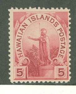 Hawaii #76 Mint (NH) Single (King)