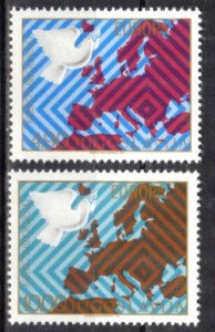 Yugoslavia 1977 European Conference KSZE Birds set of 2 MNH