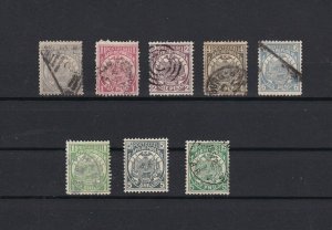 transvaal mounted mint & used stamps with used 5 pound stamp  ref r11043