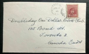 1945 Burrard Inlet Canada Cover To One Dollar Book Club Toronto