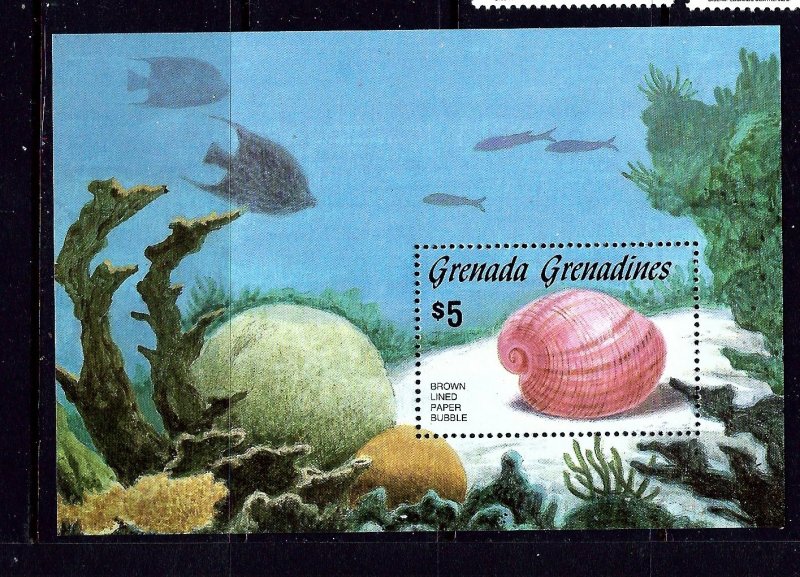 Grenada-Grenadines 771 MNH 1986 Sea Shells S/S