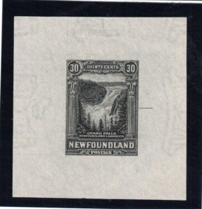 Newfoundland #182DP Extra Fine Perking Bacon Die Proof In Black On White Wove