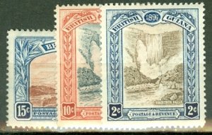 JS: British Guiana 152-3,156 mint; 155 mint no gum; 154 used CV $124