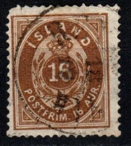 Iceland #12 F-VF Used CV $75.00 (X4393)