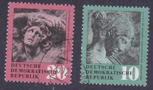 German Dem Rep # 412-413, Art Treasures, Used