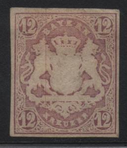 German States Bavaria Scott #21 VF Mint OG Stamp CV $350