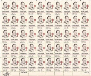 US Stamp 1980 TB Crusader Emily Bissell 50 Stamp Sheet Scott #1823