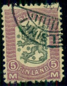 FINLAND #118 (83) 5mk Vasa, used, VF Scott $125.00