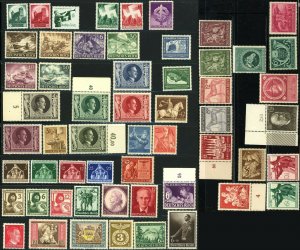 Germany Deutsches Reich Postage Stamp Collection WWII Mint NH VF OG