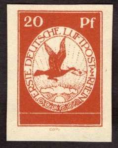 1912, Germany 10pfg, MNH OG imperf FAKE, Mi II