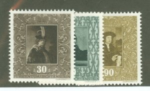 Liechtenstein #229/232/234 Unused Single