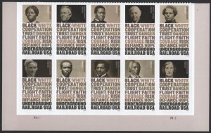 SC#5834-5843 (Forever) The Underground Railroad Plate Block of Ten (2024) SA