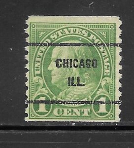 #597 Used Single PRECANCEL AS SHOWN