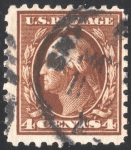 SC#465 4¢ Washington Single (1916) Used