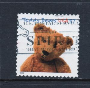 Scott # 3653  used  single  Teddy Bears