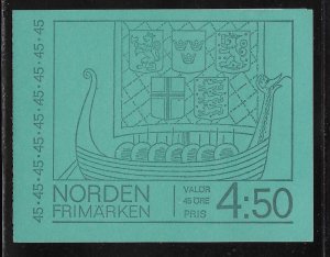 SWEDEN SC# 810a COMP BKLT/10 FVF/MNH 1969