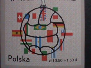 ​POLAND 1966 SC#B109 WORLD CUP SOCCER CHAMPIONSHP -ENGLAND IMPERF MNH S/S