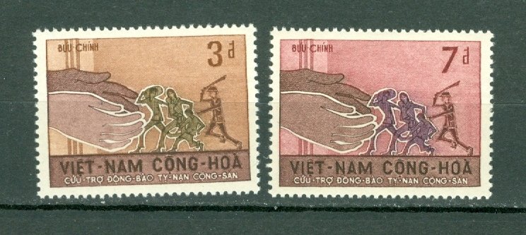 VIETNAM 1966  REFUGEES #281-82 MNH...$1.40