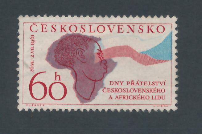 Czechoslovakia 1961 Scott 1059 used - Africa, Friendship