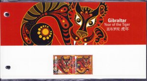 Gibraltar 2022 MNH Chinese Year of the  Tiger Zodiac MNH  Original Package