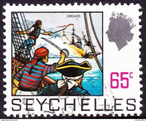 SEYCHELLES 1975 QEII 65 cents Multicoloured SG271a FU