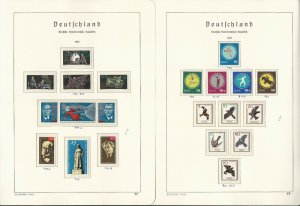 Germany DDR Stamp Collection on 24 Hingless Lighthouse Pages, 1965-67, JFZ